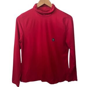 Lands' End NWT Petite Shaped Fit Rich Red Turtleneck Knit Valentine Casual MP